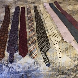 Calvin Klein Men's Tie Collection - Burgundy, Plaid, Polka Dot